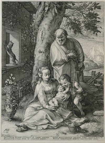 Szent Család Keresztelő Jánossal Mary