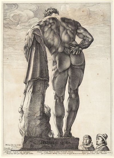 Herkules Farnese, hátsó nézet alkotó: Hendrick Goltzius