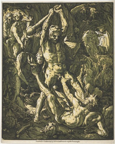 Herkules és Cacus alkotó: Hendrick Goltzius