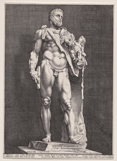 Herkules és Telephos alkotó: Hendrick Goltzius