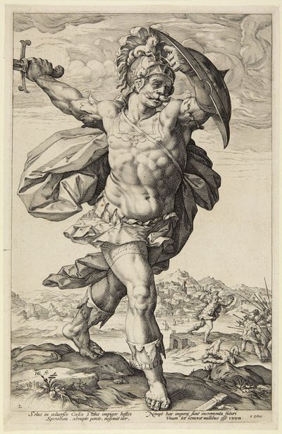Horatius Cocles alkotó: Hendrick Goltzius