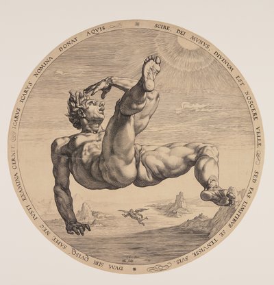 Ikarosz, a Négy gyalázatosból alkotó: Hendrick Goltzius