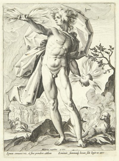 Ild (Tűz) alkotó: Hendrick Goltzius