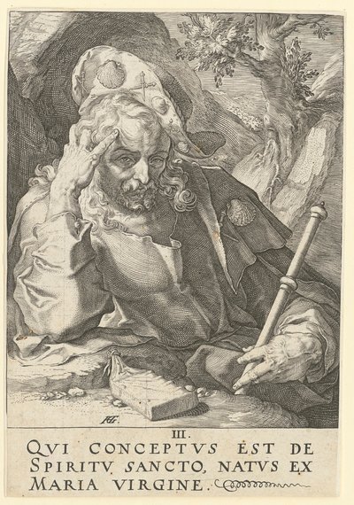 Jakab az Idősebb, a „Krisztus, a tizenkét apostol és Pál” sorozat 3. lapja alkotó: Hendrick Goltzius