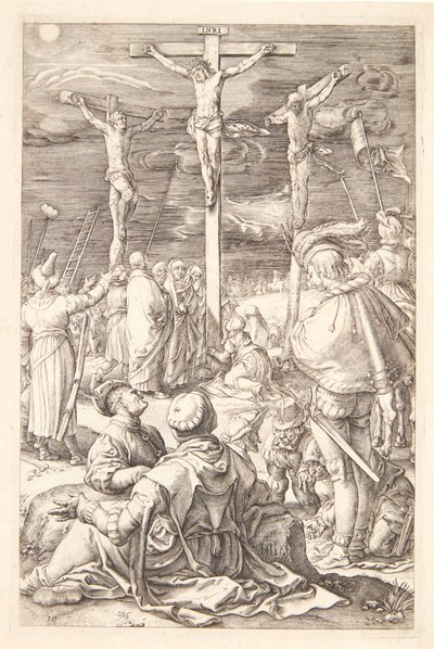 Jézus a kereszten alkotó: Hendrick Goltzius