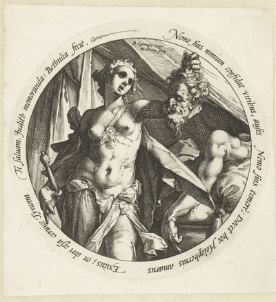 Judit Holofernész fejével alkotó: Hendrick Goltzius