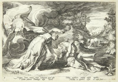 Juno medvévé változtatja Kallistót alkotó: Hendrick Goltzius