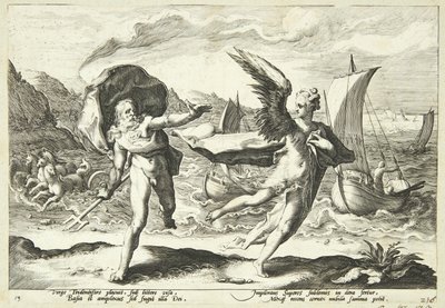 Koronis transformet til en krage alkotó: Hendrick Goltzius