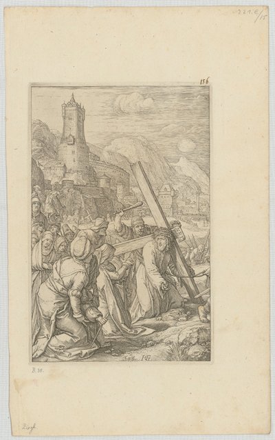Keresztviselés, a „Passió” sorozat 9. lapja alkotó: Hendrick Goltzius