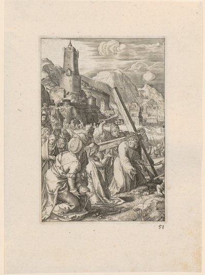 Keresztviselés, a „Passió” sorozat 9. lapja alkotó: Hendrick Goltzius