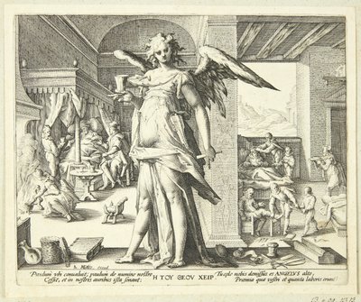 Az orvos mint angyal alkotó: Hendrick Goltzius