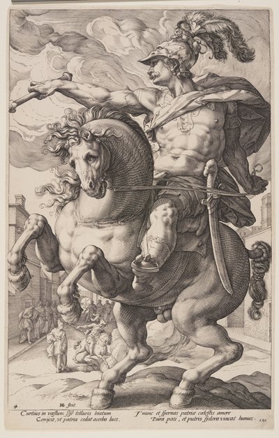Marcus Curtius lóháton, A római hősökből alkotó: Hendrick Goltzius