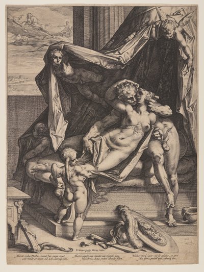 Mars és Vénusz alkotó: Hendrick Goltzius