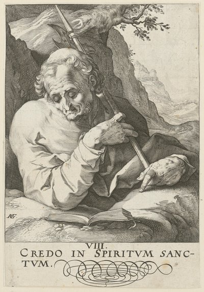 Máté, a „Krisztus, a tizenkét apostol és Pál” sorozat 9. lapja alkotó: Hendrick Goltzius