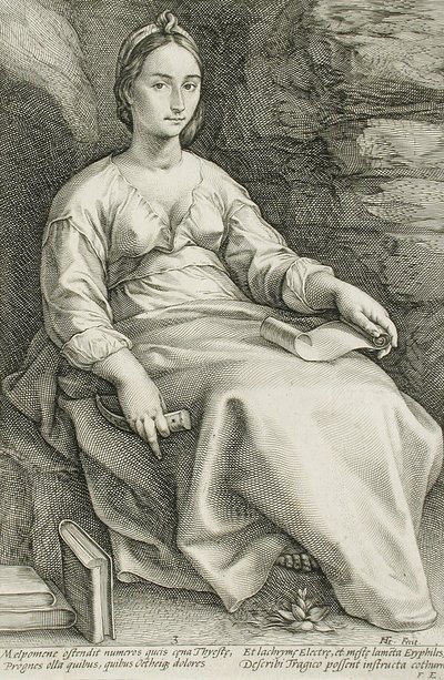 Melpoméné alkotó: Hendrick Goltzius