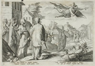 Merkúr szerelmes Herszébe, Kekropsz leányába alkotó: Hendrick Goltzius