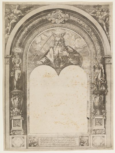 Mózes a törvény tábláival alkotó: Hendrick Goltzius