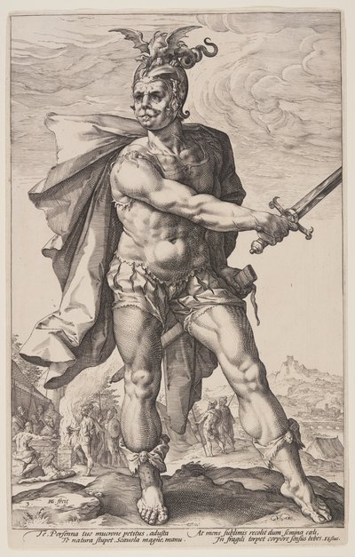 Mucius Scaevola, A római hősökből alkotó: Hendrick Goltzius