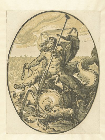 Oceanus Istenek és istennők (sorozat címe) alkotó: Hendrick Goltzius