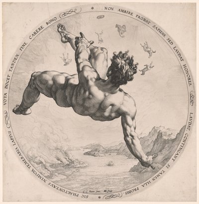 Phaeton, A négy gyalázatosból alkotó: Hendrick Goltzius
