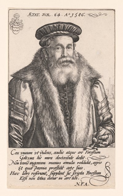 Pieter van Foreest (Petrus Forestus) alkotó: Hendrick Goltzius