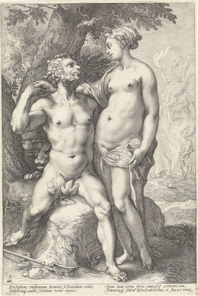 Plútó és Proserpina Godenparen (sorozat címe) alkotó: Hendrick Goltzius