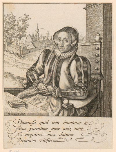 Anna Fullings portréja alkotó: Hendrick Goltzius