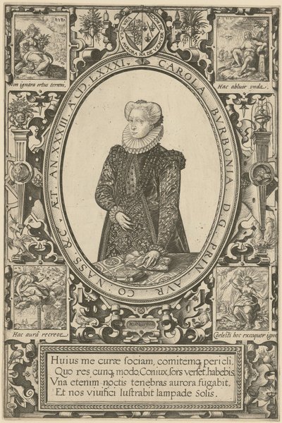 Charlotte de Bourbon portréja alkotó: Hendrick Goltzius