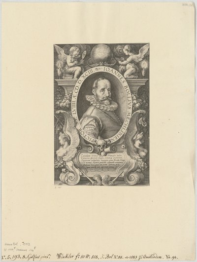 Hans Bol portréja alkotó: Hendrick Goltzius