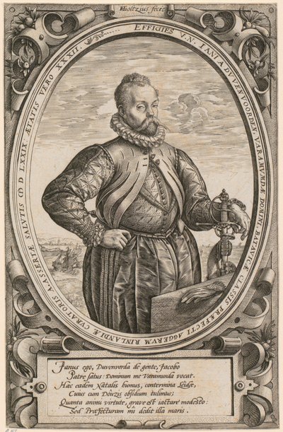Jan [Johann] van Duvenvoorde portréja alkotó: Hendrick Goltzius