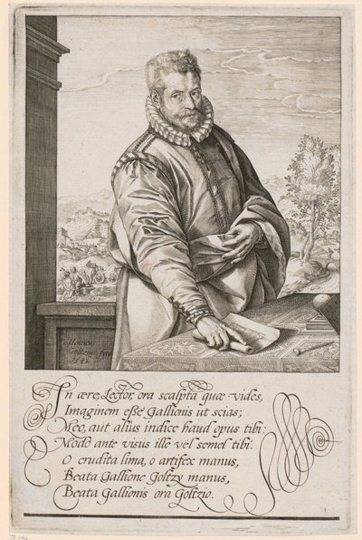 Philips Galle portréja alkotó: Hendrick Goltzius