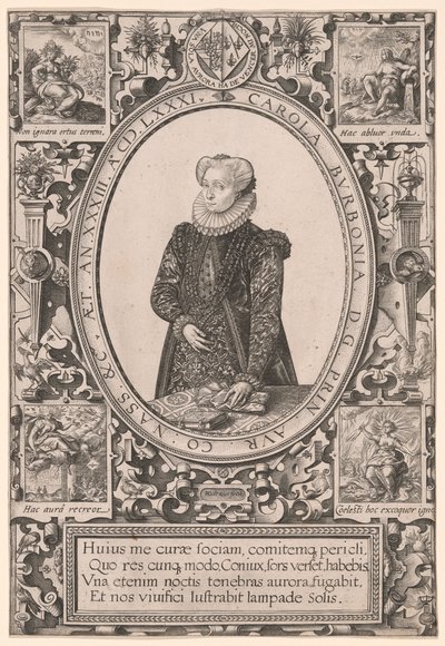 Charlotte de Bourbon portréja alkotó: Hendrick Goltzius