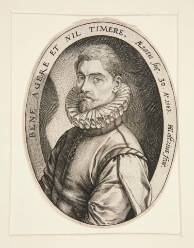 Hieronymous Scholiers portréja alkotó: Hendrick Goltzius