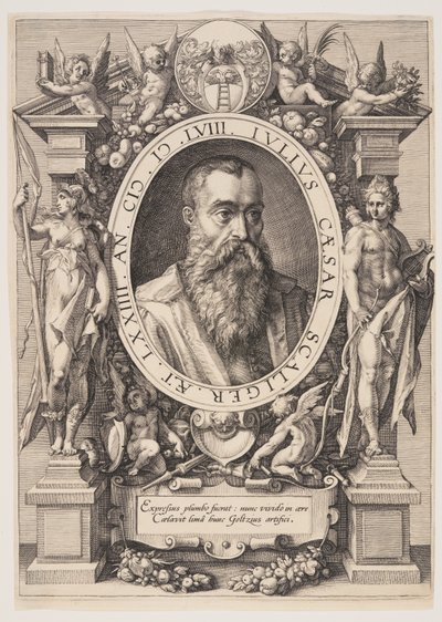 Julius Caesar Scaliger portréja alkotó: Hendrick Goltzius