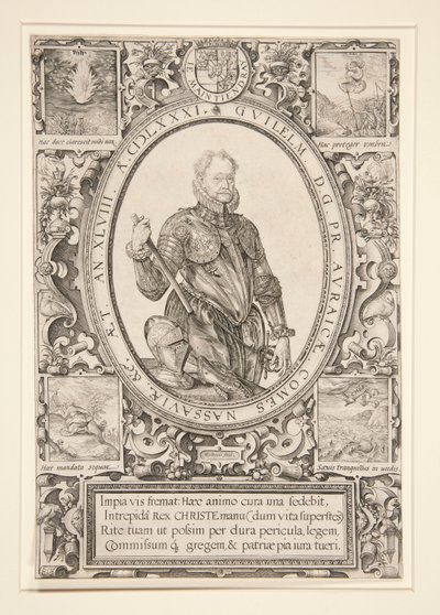 Orániai Vilmos portréja alkotó: Hendrick Goltzius