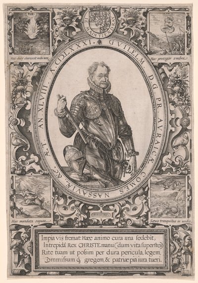 Orániai Vilmos portréja alkotó: Hendrick Goltzius