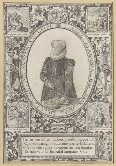 Charlotte of Bourbon portréja alkotó: Hendrick Goltzius