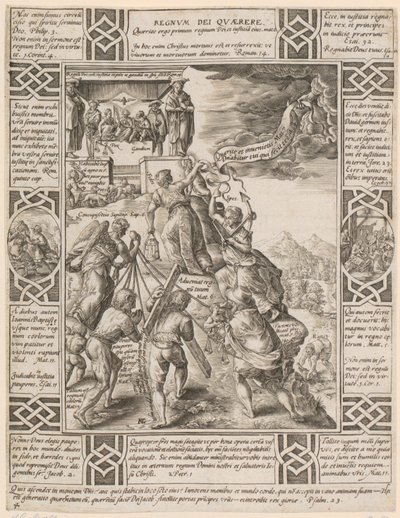 Regnum Dei quaerere, a „A keresztény hit allegóriái” sorozat 4. száma alkotó: Hendrick Goltzius