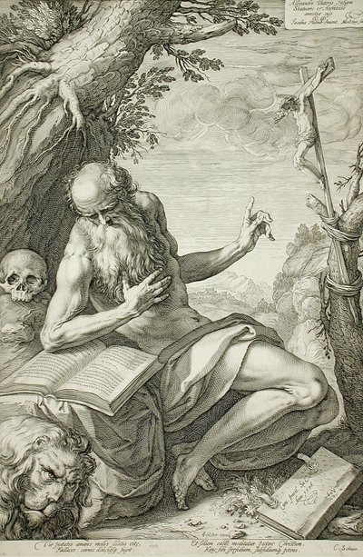 Szent Jeromos alkotó: Hendrick Goltzius