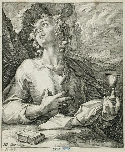Szent János evangélista alkotó: Hendrick Goltzius