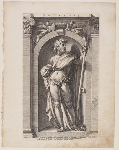 Saturnus (Szaturnusz), a Nyolc pogány istenből alkotó: Hendrick Goltzius