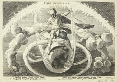 A négy elem létrehozása alkotó: Hendrick Goltzius