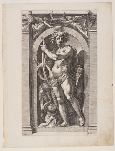 Sol, a Nyolc pogány istenből alkotó: Hendrick Goltzius