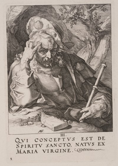 Nagy Szent Jakab, Krisztustól, az apostoloktól és Szent Páltól a Hitvallással együtt. alkotó: Hendrick Goltzius