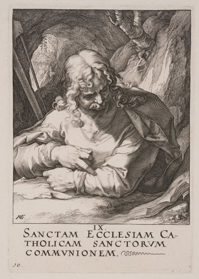 Kisebb Szent Jakab, Krisztus, az apostolok és Szent Pál a Hitvallással alkotó: Hendrick Goltzius