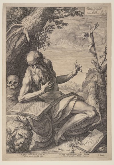 Szent Jeromos alkotó: Hendrick Goltzius