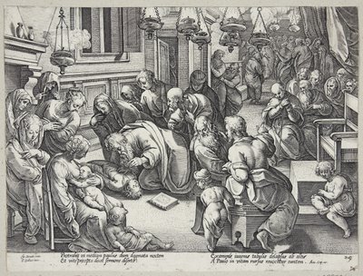 Szent Pál nevelte fel Eutikhoszt alkotó: Hendrick Goltzius