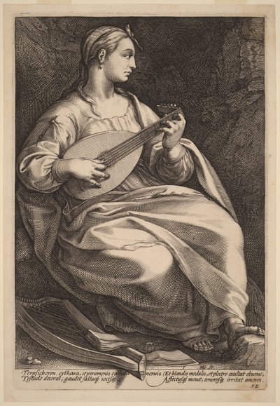 Terpszikhoré alkotó: Hendrick Goltzius