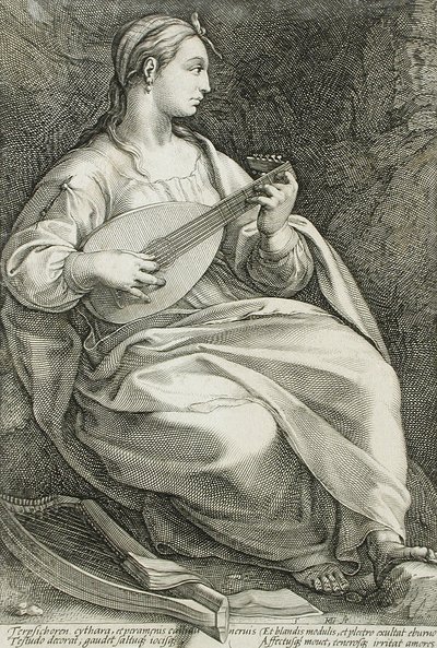Terpszikhoré alkotó: Hendrick Goltzius