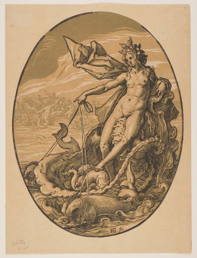 Tethys, az Istenségekből alkotó: Hendrick Goltzius